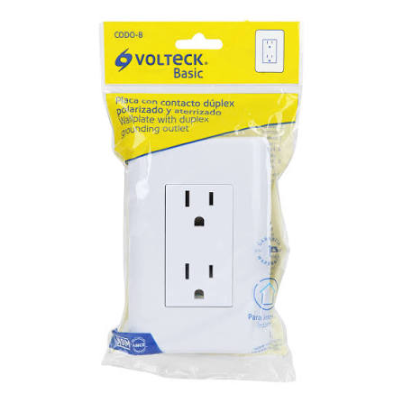 CONTACTO DUPLEX C/PLACA BASIC 25076