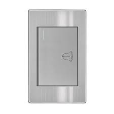 PLACA CONTACTO TIMBRE ACERO INOX. GRIS APL-113