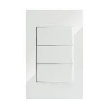 PLACA  APAGADOR 3 INTERRUPTORES 3 VIAS BCO. APL-203