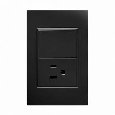 PLACA 1 CONTACTO 1 INTERRUPTOR 3 VIAS NEGRO APL-305