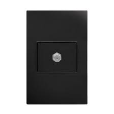 PLACA CONTACTO COAXIAL NEGRO MATE APL-310