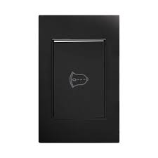 PLACA CONTACTO TIMBRE PC NEGRO APL-313
