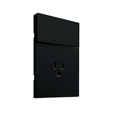 PLACA LUXURY 1 CONTACTO Y 1 INTERRUPTOR 3 VIAS NEGRO APL-605