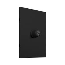 PLACA LUXURY ATENUADOR NEGRO MATE APL-611