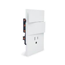 PLACA LUXURY 1 CONTACTO Y 2 INTERRUPTORES 3 VIAS BLANCO APL-706