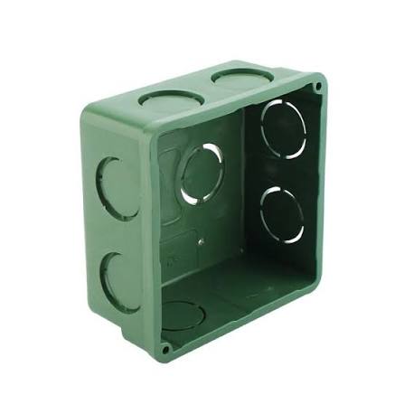 CAJA CUADRADA 1/2" (3X3) PVC PESADO