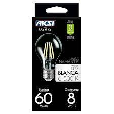 FOCO LED FILAMENTOS A-19 8W LUZ BCA.115595