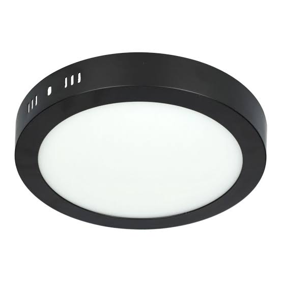 PLAFON REDONDO P/SOBREPONER 18W LD NEGRO  NGCHE-180065