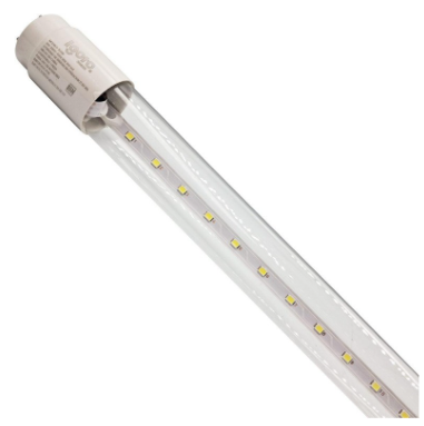 LAMPARA TUBO  LED 18W TRANSP ARENTE LUZ BLANCA