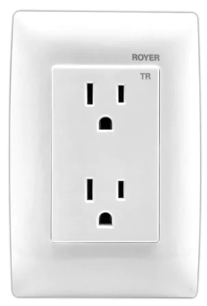 CONTACTO DUPLEX CON PLACA ROYER 100